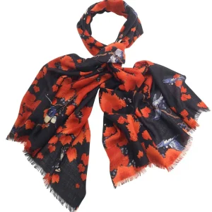 Shop One Hundred Stars Acer Black Wool Scarf