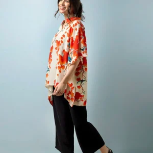Store One Hundred Stars Acer Red Tunic Top
