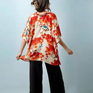 Store One Hundred Stars Acer Red Tunic Top