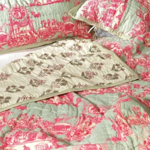 Best One Hundred Stars Ancient Column Pink Bedspread