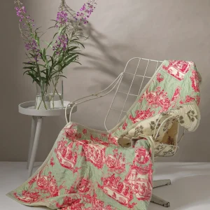 Fashion One Hundred Stars Ancient Column Pink Velvet Throw