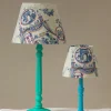 Online One Hundred Stars Ancient Columns Blue 8" Tapered Lampshade