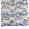 Cheap One Hundred Stars Ancient Columns Blue Silk Scarf