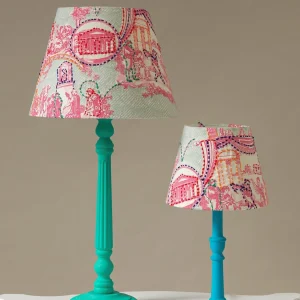 Best Sale One Hundred Stars Ancient Columns Pink 12" Tapered Lampshade