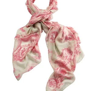 Discount One Hundred Stars Ancient Columns Pink Scarf