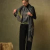 Sale One Hundred Stars Bird Ink Wool Scarf