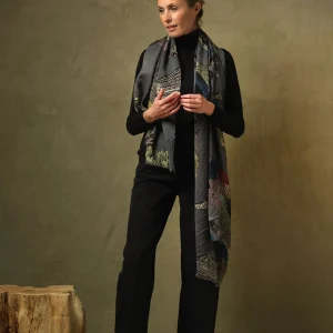 Sale One Hundred Stars Bird Ink Wool Scarf