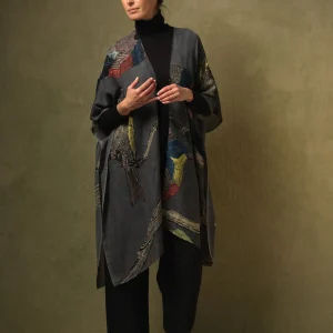 Store One Hundred Stars Bird Ink Wool Throwover