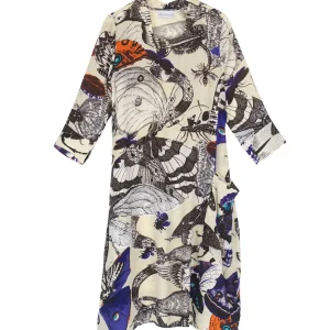Sale One Hundred Stars Butterflies Cobalt Asymmetric Dress