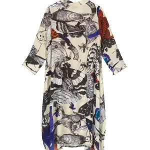 Sale One Hundred Stars Butterflies Cobalt Asymmetric Dress
