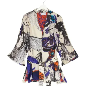 Store One Hundred Stars Butterflies Cobalt Wrap Jacket