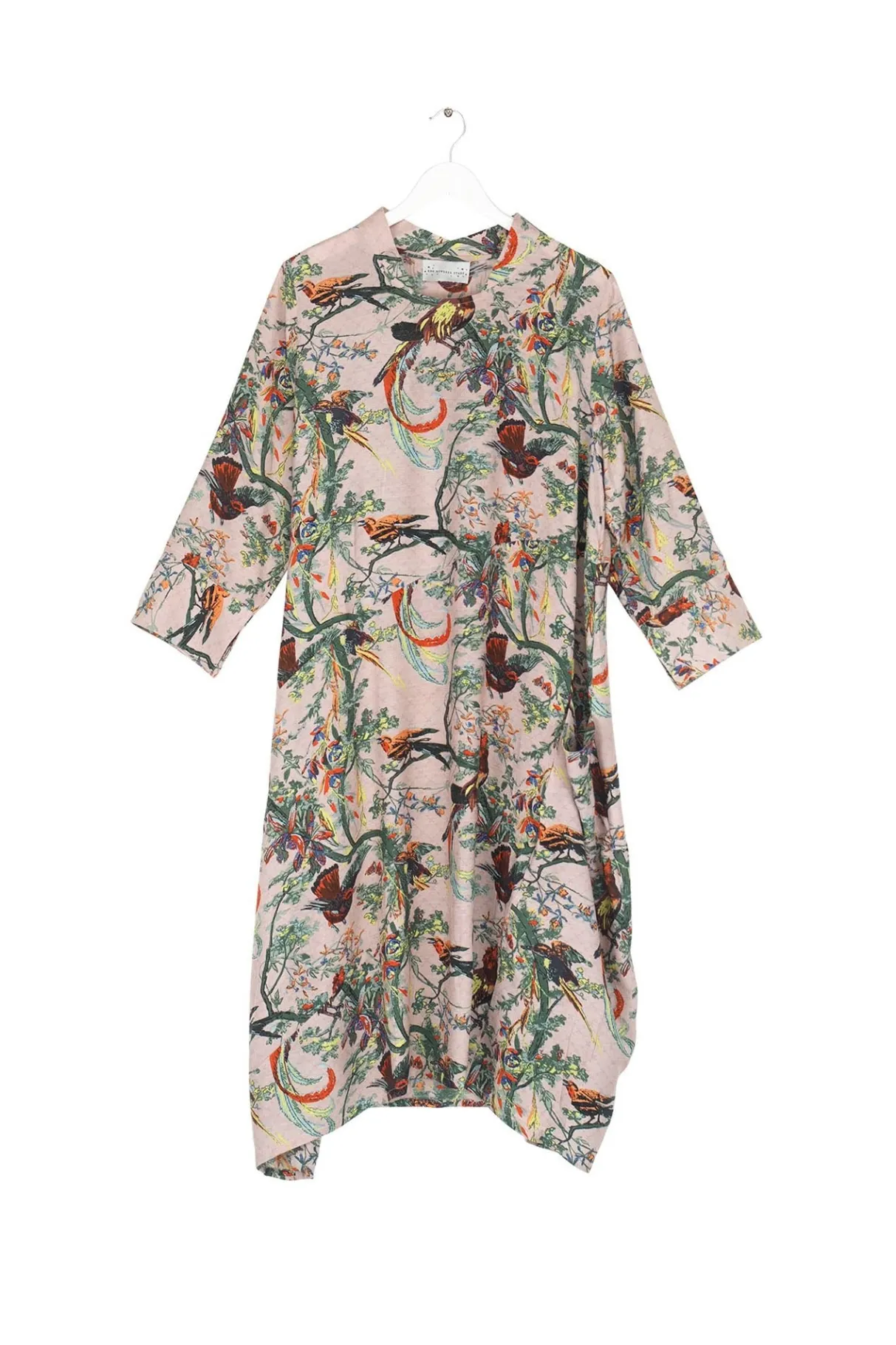 chinoiserie_pink_asymmetric_dress_2.webp Hot One Hundred Stars Chinoiserie Pink Asymmetric Dress