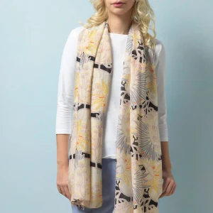 New One Hundred Stars Deco Daisy Mauve Scarf