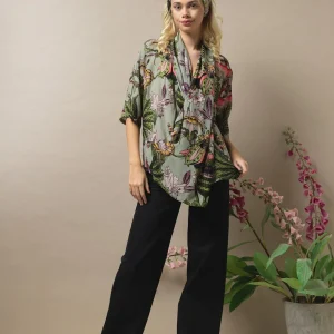 Fashion One Hundred Stars Eccentric Blooms Putty Rachel Top