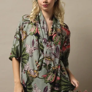 Fashion One Hundred Stars Eccentric Blooms Putty Rachel Top
