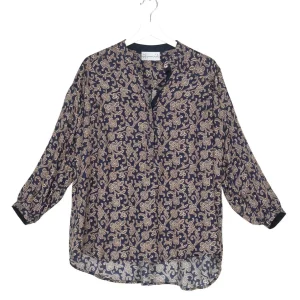 Hot One Hundred Stars Floral Paisley Blue Darcy Shirt