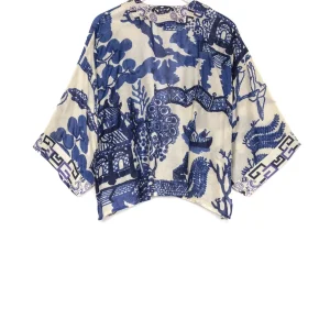 Sale One Hundred Stars Giant Willow Blue Kimono