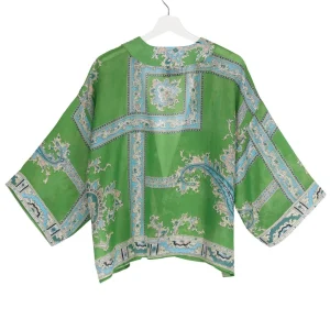Best One Hundred Stars Handkerchief Green Kimono