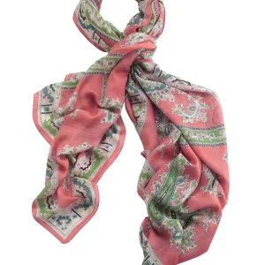 Online One Hundred Stars Handkerchief Pink Scarf
