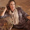 New One Hundred Stars Indian Heritage Beige Necklace Scarf