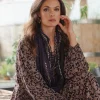 Clearance One Hundred Stars Indian Heritage Blue Necklace Scarf