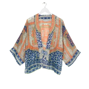 Flash Sale One Hundred Stars Indian Summer Blue Kimono