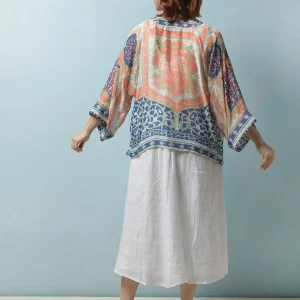 Flash Sale One Hundred Stars Indian Summer Blue Kimono