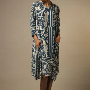 Discount One Hundred Stars Jaipur Blue Asymmetric Dress