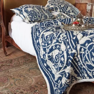 Best Sale One Hundred Stars Jaipur Blue Bedspread