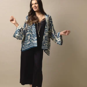 Best Sale One Hundred Stars Jaipur Blue Kimono