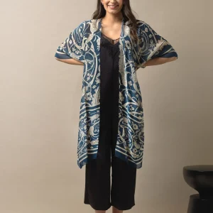 New One Hundred Stars Jaipur Blue Throwover