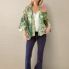 Clearance One Hundred Stars Kew Elderflower Green Kimono