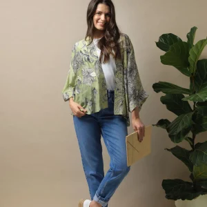 Sale One Hundred Stars Kew Etched Floral Fern Kimono