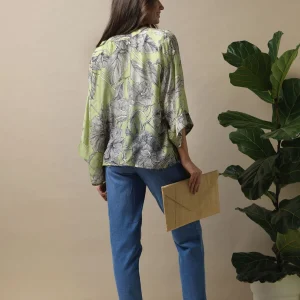 Sale One Hundred Stars Kew Etched Floral Fern Kimono