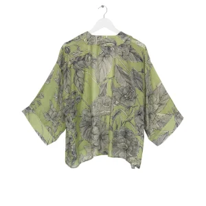 Sale One Hundred Stars Kew Etched Floral Fern Kimono