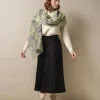 Cheap One Hundred Stars Kew Etched Floral Fern Scarf