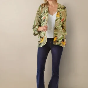 Store One Hundred Stars Kew Evergreen Stone Kimono