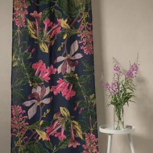 Clearance One Hundred Stars Kew Magnolia Blue Linen Panel