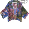 Hot One Hundred Stars Kew Magnolia Purple Kimono