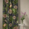 Cheap One Hundred Stars Kew Passion Flower Grey Linen Panel