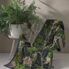 Sale One Hundred Stars Kew Passion Flower Grey Velvet Throw