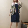 New One Hundred Stars Kew Protea Grey Kimono