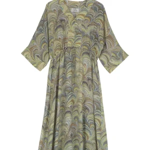 Fashion One Hundred Stars Marbled Green Abbi Dress