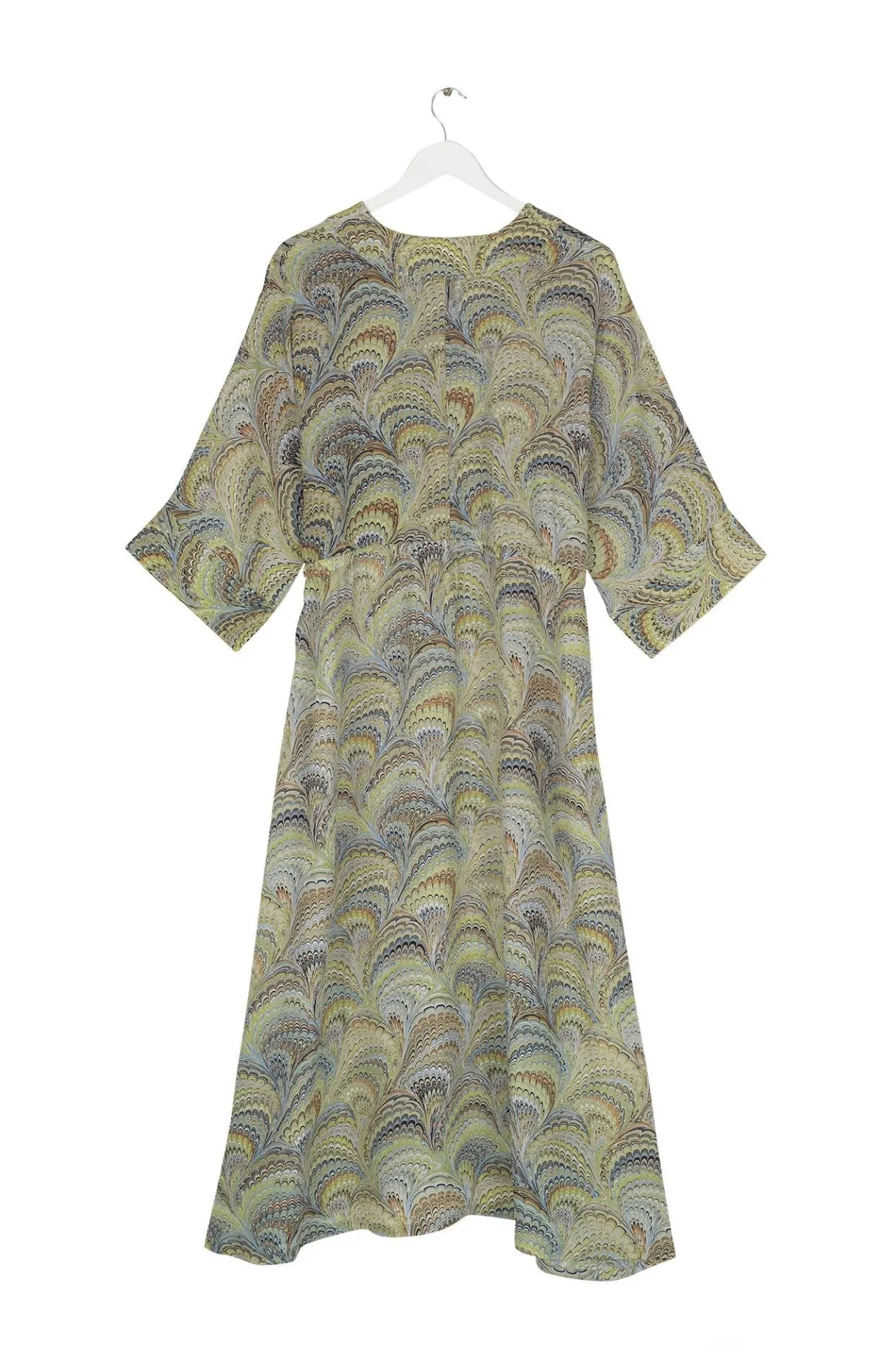 marbled_green_abbi_dress_4.webp Fashion One Hundred Stars Marbled Green Abbi Dress