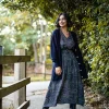 Outlet One Hundred Stars Marbled Indigo Abbi Dress