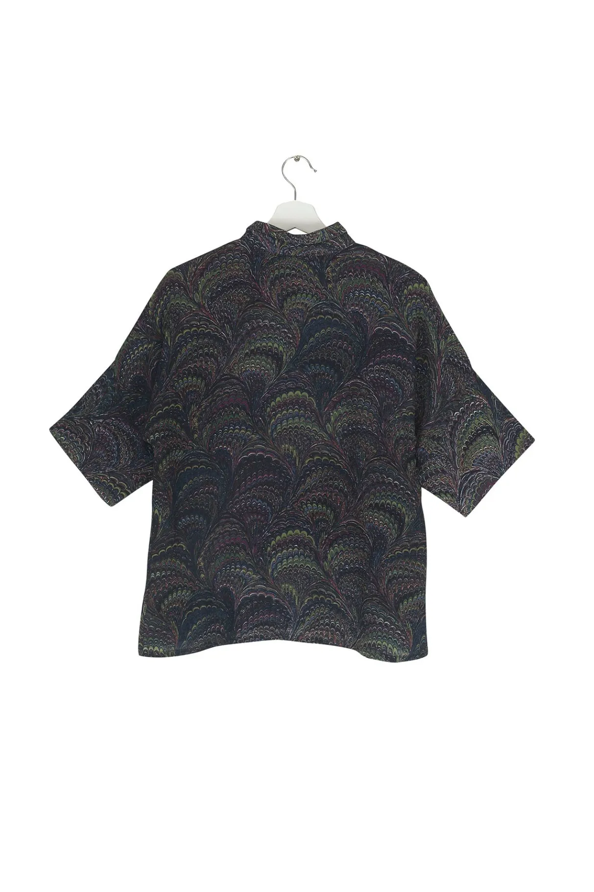 marbled_indigo_pippa_top_1.webp Sale One Hundred Stars Marbled Indigo Pippa Top
