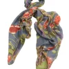 Sale One Hundred Stars Peacock And Poppies Grey Scarf