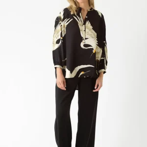Online One Hundred Stars Stork Black Darcy Shirt
