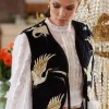 Shop One Hundred Stars Stork Black Gilet