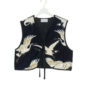 Shop One Hundred Stars Stork Black Gilet